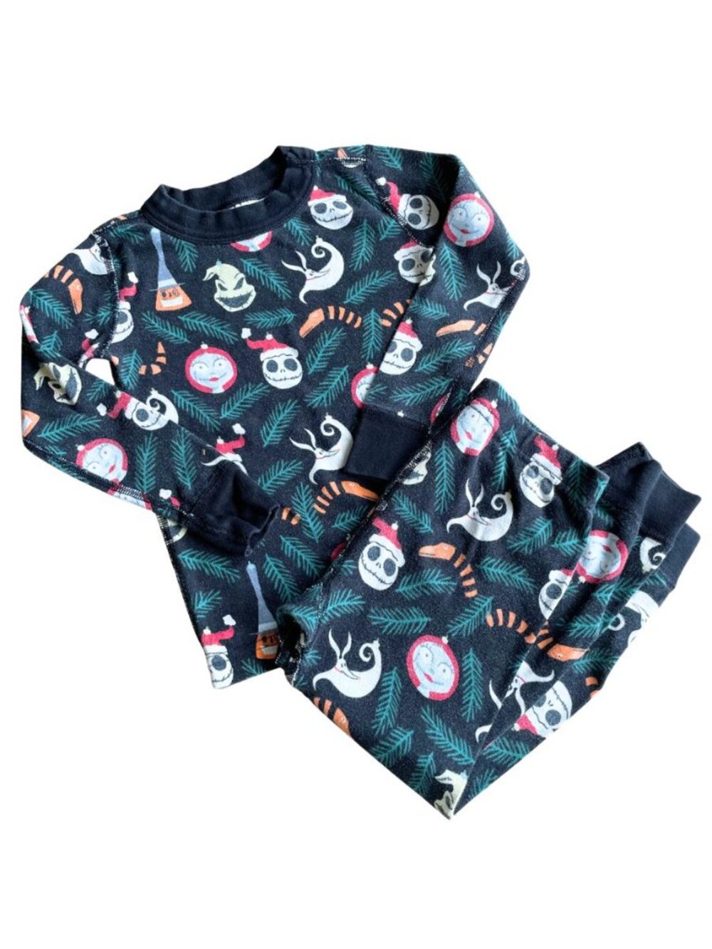 Hanna Andersson X Disney 100% Organic Cotton Nightmare Before Christmas PJs Sz 4